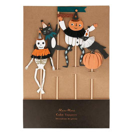 Cake Toppers Vintage Halloween Set of 4