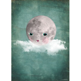 Poster Moon on Cloud