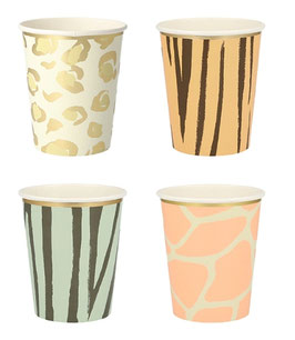 Becher Safari Tiermuster