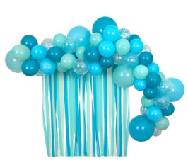 Ballongirlande blau 50 Ballone
