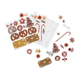 Gingerbread house decor set