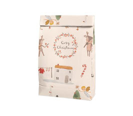 Geschenktüte Cosy Christmas weiss