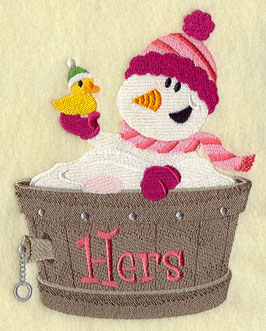 Bathing Snowman - Hers