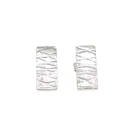 Boucles d'oreilles "Tissus losange" - rectangle