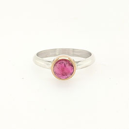 Bague "Acidulé" - Tourmaline rose - Argent & Or