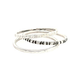 Trio d'anneaux - Argent