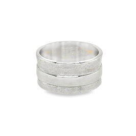 Bague "Illusion" - XL - Argent