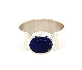 Bague "Sceau" - Lapis Lazuli - Argent