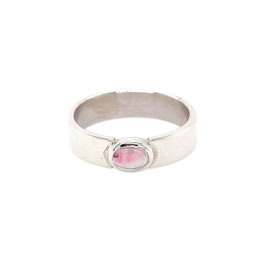 Bague "Simplicité" - Tourmaline Rose - Argent
