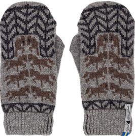 Gotland Grå 100% Merino Wool Mittens by Öjbro