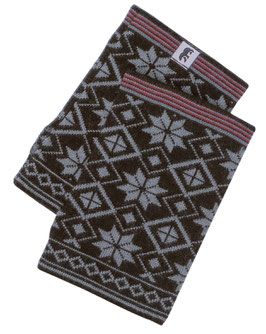 Norlender 100% Merino Wool Snow Crystal Wrist Warmers