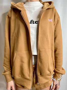 Felpa Full Zip Cammello Nat