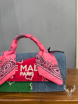 Paisley Shoulder Denim Fuxia Rue Madam Paris