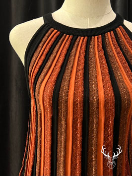 Canotta In Maglia Plisse Bronzo Dixie