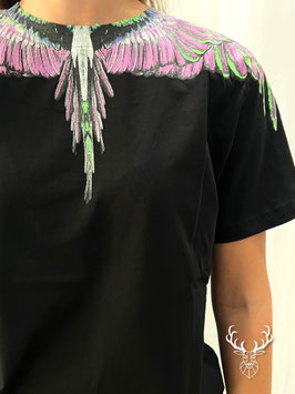 T-shirt Iconica Black Pink County of Milan