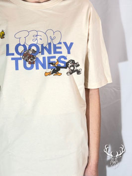 T-shirt Looney Tunes Beige Front Street