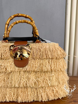 Riad Fringes Basket Natural Rue Madam Paris