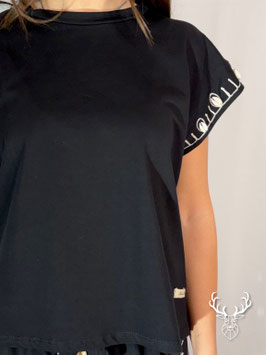 T-shirt Conchiglie Nera Front Street