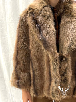 Eco-Pelliccia Corta Ampio Revers Dixie