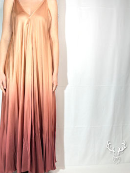 Abito Lungo Rosa Antico Sfumato Dixie