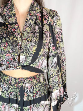 Camicia Incrociata Nodo Botanic Garden Black 5Progress