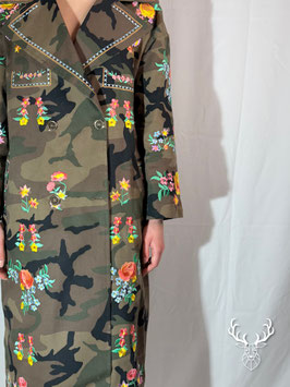 Trench Camouflage Fiori Ricamati 5Progress
