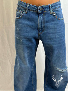 Jeans Baggy Carrot Diamante Kontatto