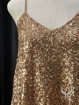 Canotta Paillettes Bronzo Dixie