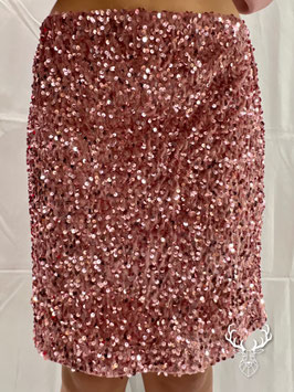 Minigonna Paillettes Rosa Dixie