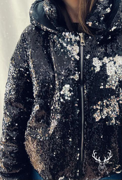 Bomber Over Paillettes Nero Bellavitis