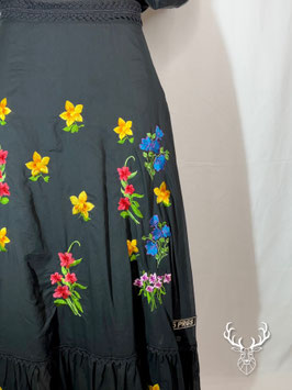 Gonna Lunga Fiori Ricamati Nera 5Progress