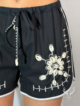Pantaloncino Conchiglie Nero Front Street