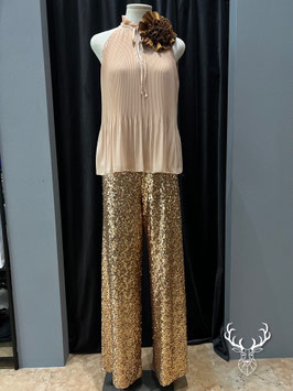 Pantalone Paillettes Bronzo Dixie