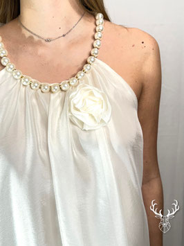 Abitino Chiffon Perle Burro Kontatto