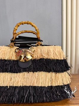 Riad Fringes Basket Black Rue Madam Paris