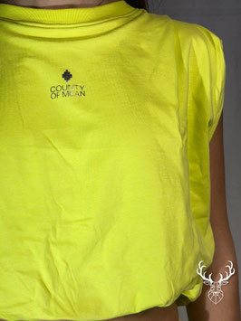 Maglietta Crop Baloon Lime County Of Milan