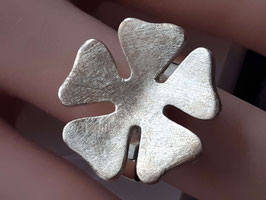 Silberring mit 5-blättriger Blüte Gr. 52