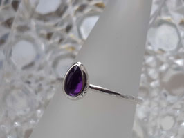 Amethyst-Tropfen in Silber Gr. 52
