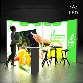 Pixlip GO STAND CL3030 LED-Messestand