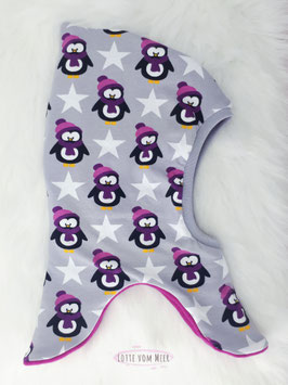 Schlupfmütze Pinguine beere KU 42/44