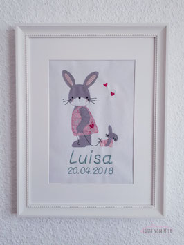 Hasenmädchen Geburt/ Taufe