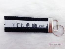 Schlüsselanhänger Lübeck schwarz