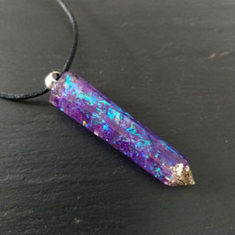 Schimmernder Harz Anhänger violett-türkis (S8)| Resin-Art Schmuck