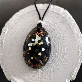 Orgonit Powerstone (B15) "Herzen" Energie-Anhänger | Edelstein Heilstein Schmuck