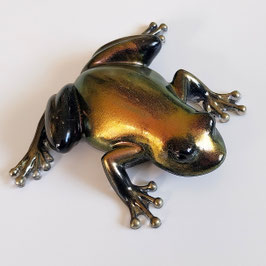 Orgonit Frosch goldig schimmernd (F47)| Edelstein Heilstein Deko