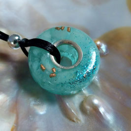 Orgonit Donut (B22) Anhänger türkis | Edelstein Heilstein Schmuck