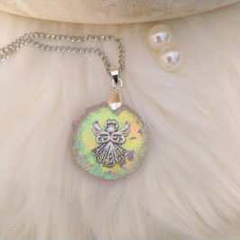 Harz Anhänger mit Schutzengel (S12a)| Resin-Art Schmuck