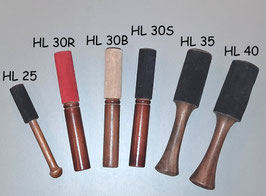 Holzklöppel mit Leder