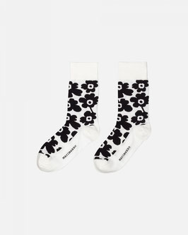 Marimekko unikko hieno socks white/black- Marimekko Socken
