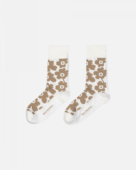 Marimekko unikko hieno socks white/beige- Marimekko Socken